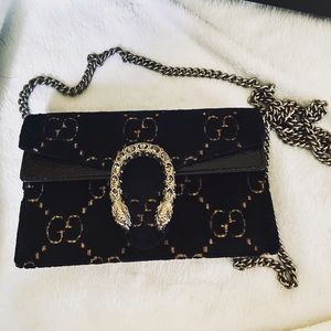 SOLD* Dionysus GG Velvet Super Mini Bag